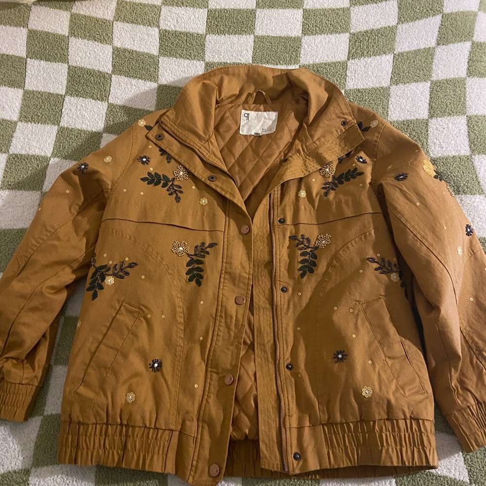 Pilcro Quilted Tan Jacket